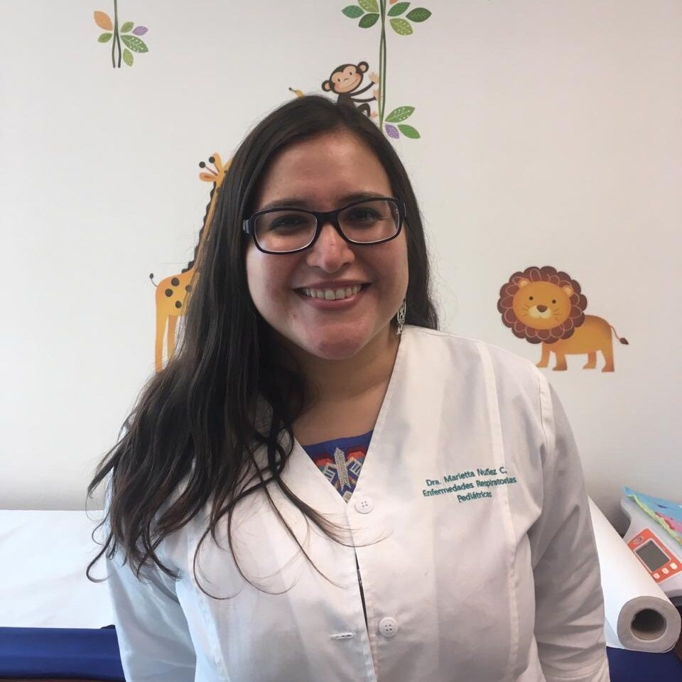 Marietta Núñez, broncopulmonar infantil